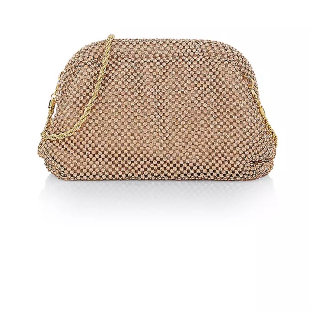 Doris Crystal Mesh Mini Frame Pouch